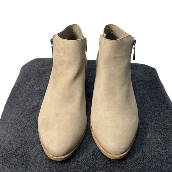 SIMPLY VERA - TAN SUEDE ANKLE BOOTS - Picture 4 of 7